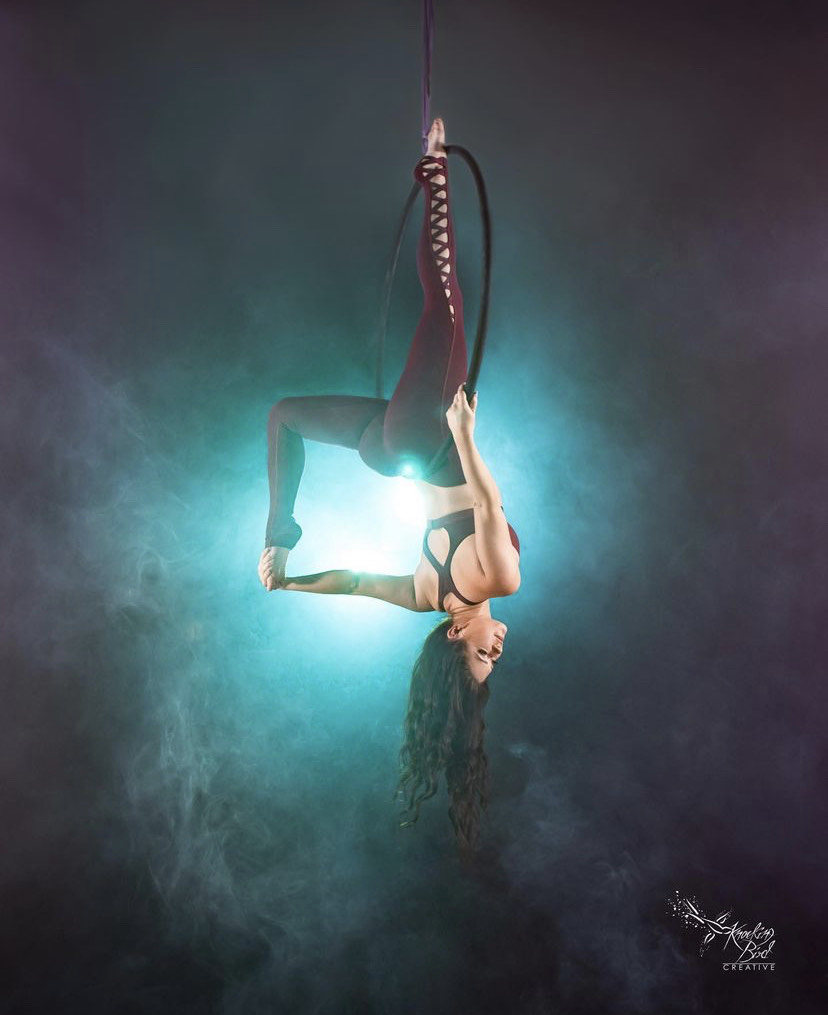 Sarah C Upside Down Aerial Hoop Hanging