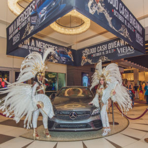 Showgirls in white by Mercedes