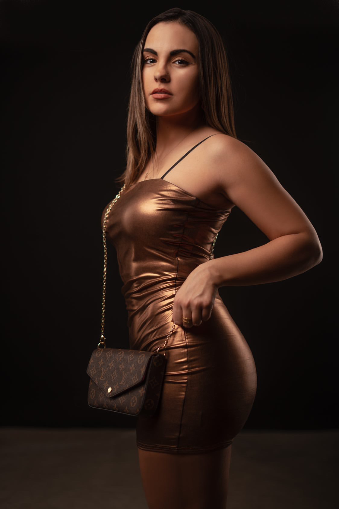 Nicole D Bronze Dress